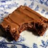 Brownie Con cobertuda de dulce de leche